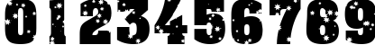 Пример написания цифр шрифтом a_AssuanTitulStrDst Bold