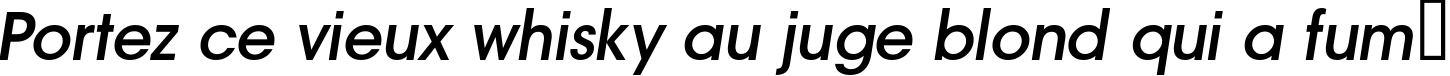 Пример написания шрифтом a_AvanteLt DemiBoldItalic текста на французском
