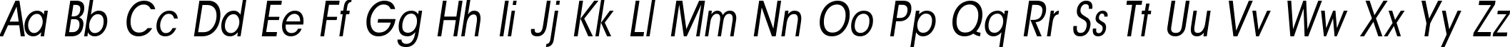 Пример написания английского алфавита шрифтом a_AvanteNrBook Italic