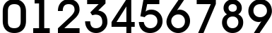 Пример написания цифр шрифтом a_AvanteTck Medium