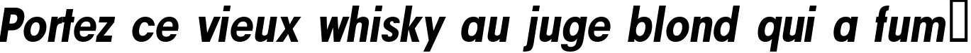 Пример написания шрифтом a_AvanteTckNr ExtraBoldItalic текста на французском