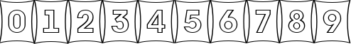 Пример написания цифр шрифтом a_AvanteTitulCmFshOtl