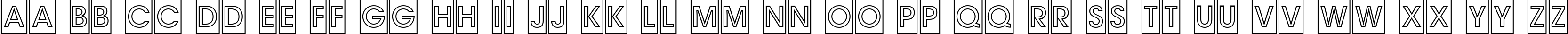 Пример написания английского алфавита шрифтом a_AvanteTitulCmOtl Bold