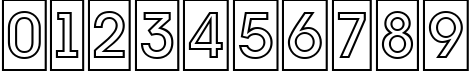 Пример написания цифр шрифтом a_AvanteTitulCmOtl Bold