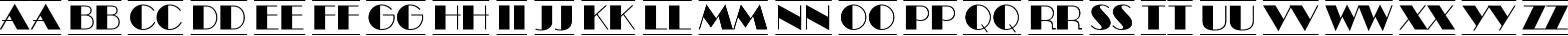 Пример написания английского алфавита шрифтом a_BentTitulDcFr