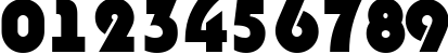 Пример написания цифр шрифтом a_BighausTitul ExtraBold