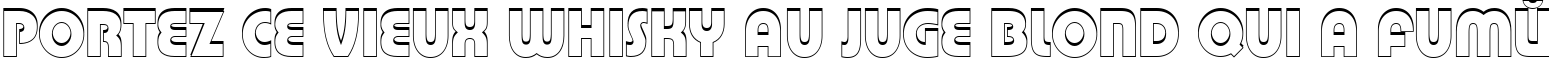 Пример написания шрифтом a_BighausTitul3D текста на французском