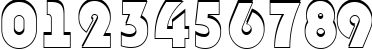 Пример написания цифр шрифтом a_BighausTitul3D