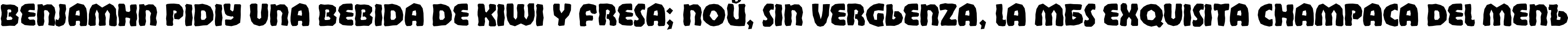 Пример написания шрифтом a_BighausTitulBrk ExtraBold текста на испанском