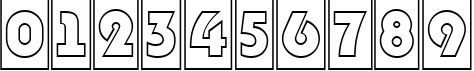 Пример написания цифр шрифтом a_BighausTitulCmGr