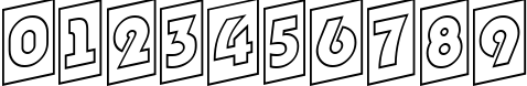 Пример написания цифр шрифтом a_BighausTitulCmUpOtl