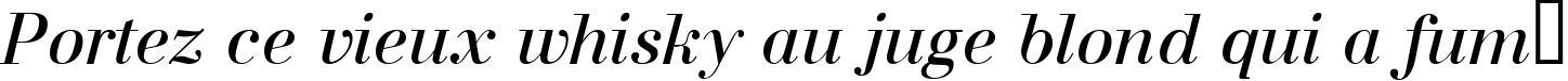 Пример написания шрифтом a_BodoniNova Italic текста на французском