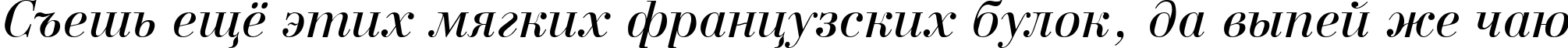Пример написания шрифтом a_BodoniNova Italic текста на русском