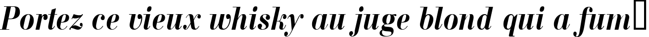 Пример написания шрифтом a_BodoniNovaNr BoldItalic текста на французском