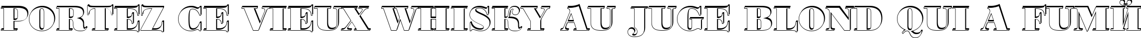 Пример написания шрифтом a_BodoniOrtoTitulSh Black текста на французском