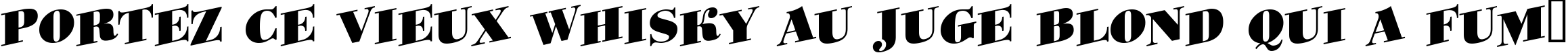 Пример написания шрифтом a_BodoniOrtoTitulSpUp Black текста на французском