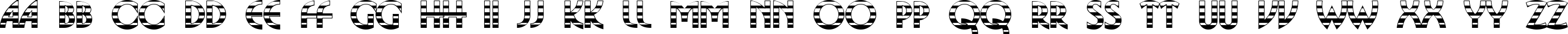 Пример написания английского алфавита шрифтом a_BosaNovaGdStr Bold