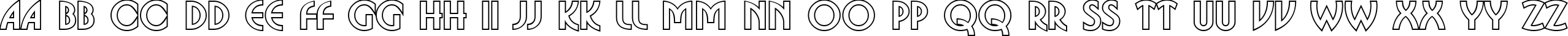 Пример написания английского алфавита шрифтом a_BosaNovaOtl Bold