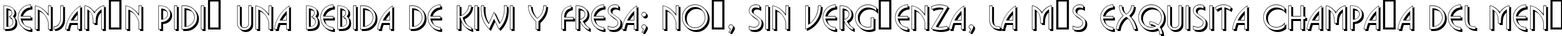 Пример написания шрифтом a_BosaNovaSh текста на испанском