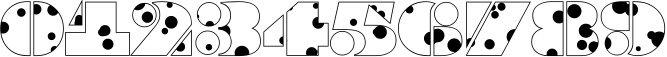 Пример написания цифр шрифтом a_BraggaDr