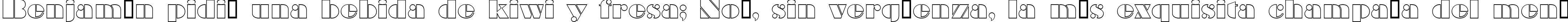 Пример написания шрифтом a_BraggaOtl текста на испанском