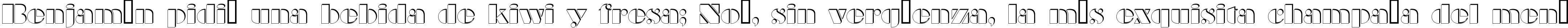 Пример написания шрифтом a_BraggaOtlSh текста на испанском
