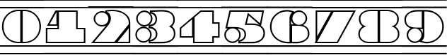 Пример написания цифр шрифтом a_BraggaTitulOtlDcFr