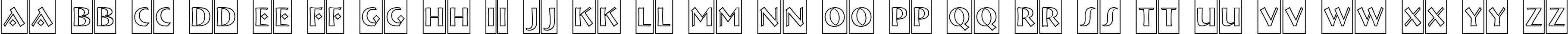 Пример написания английского алфавита шрифтом a_BremenCmOtl