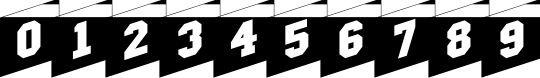 Пример написания цифр шрифтом a_CampusCmCorner