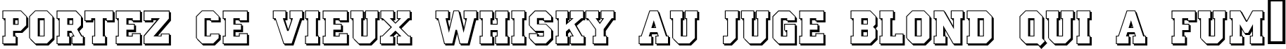 Пример написания шрифтом a_CampusOtlSh Bold текста на французском