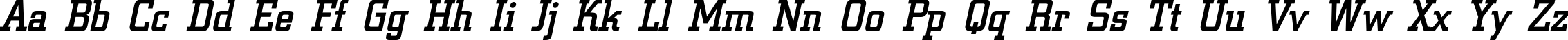Пример написания английского алфавита шрифтом a_CityNova Italic