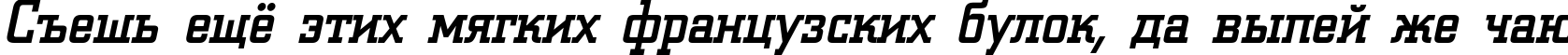 Пример написания шрифтом a_CityNova Italic текста на русском