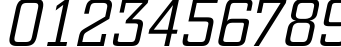 Пример написания цифр шрифтом a_CityNovaLt Italic
