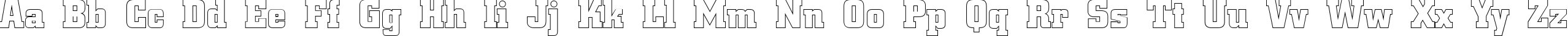 Пример написания английского алфавита шрифтом a_CityNovaOtl Bold