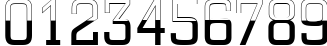 Пример написания цифр шрифтом a_CityNovaTitulB&WLt