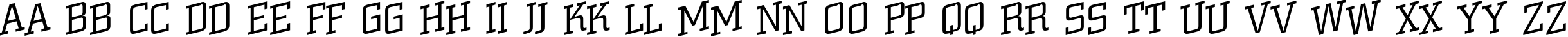 Пример написания английского алфавита шрифтом a_CityNovaTtlSpUpLt