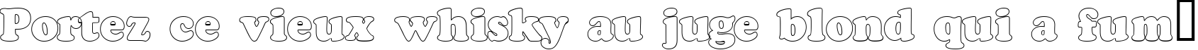 Пример написания шрифтом a_CooperBlackOtl текста на французском