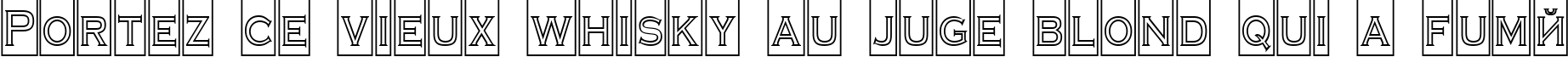 Пример написания шрифтом a_CopperGothCmOtl текста на французском
