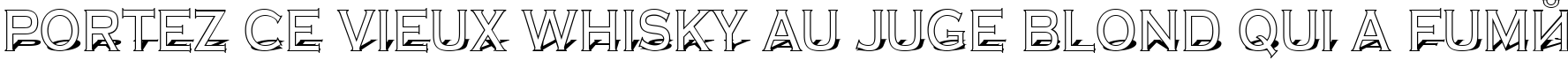 Пример написания шрифтом a_CopperGothTitul3D текста на французском