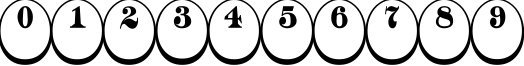 Пример написания цифр шрифтом a_DiscoSerifDn3DNr