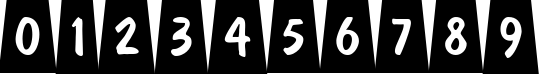 Пример написания цифр шрифтом a_DomInoTtlCmDvBk