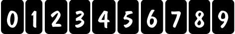 Пример написания цифр шрифтом a_DomInoCmRndCrn