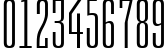 Пример написания цифр шрифтом a_Empirial