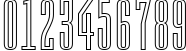 Пример написания цифр шрифтом a_EmpirialOtl