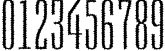 Пример написания цифр шрифтом a_EmpirialRg