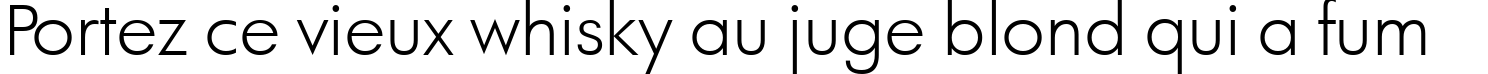 Пример написания шрифтом a_FuturaOrtoLt Light текста на французском