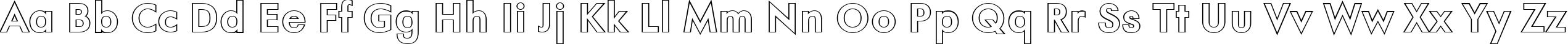 Пример написания английского алфавита шрифтом a_FuturaOrtoOtl Bold
