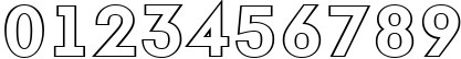 Пример написания цифр шрифтом a_FuturaOrtoOtl Bold