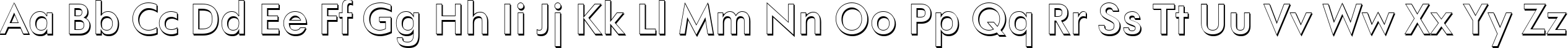 Пример написания английского алфавита шрифтом a_FuturaOrtoSh Bold