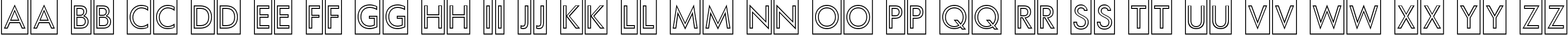 Пример написания английского алфавита шрифтом a_FuturaOrtoTitulCmOtl